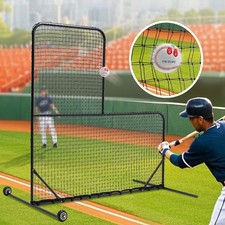 L Screen Baseball Net 7x7, Batting Cages, Pit...