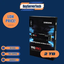Samsung 990 PRO 2TB NVMe PCIe 4.0 M.2 SSD – MZ-V9P2T0