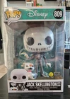 Funko Pop Disney Jack Skellington With Zero #809 Jumbo Figure GITD FYE Exclusive