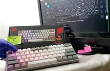 Redragon Keyboard Mechanical 61-Key FIZZ RGB LED keys USB wired Red Dragon K617