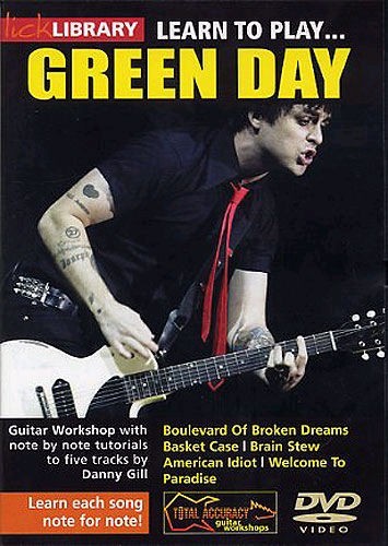 LEARN TO PLAY GREEN DAY GUITAR LICK LIBRARY TUITIONAL TUTORIAL DVD RDR0037 - Picture 1 of 3