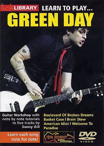 LEARN TO PLAY GREEN DAY GUITAR LICK LIBRARY TUITIONAL TUTORIAL DVD RDR0037 - Bild 1 von 3