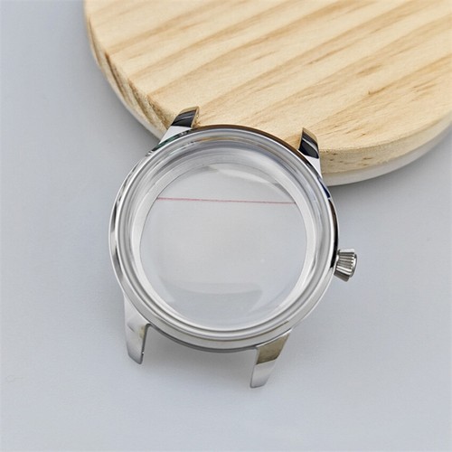 Caja de reloj de acero de 33 mm accesorios de reloj mecánico modificado para movimiento NH35 - Imagen 7 de 8