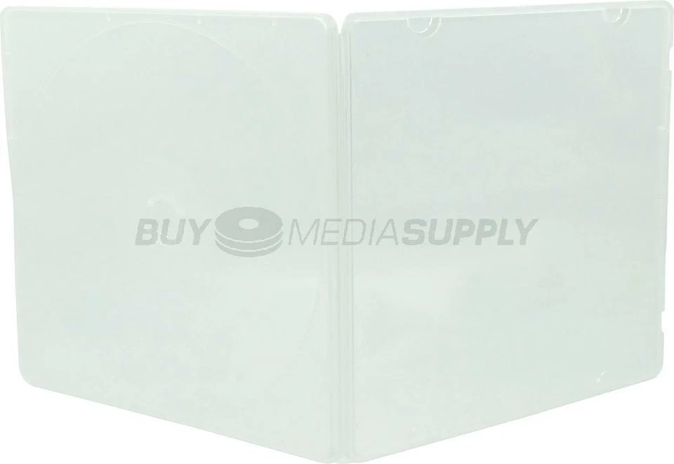 Lote de envolturas de plástico exterior de 5 mm Slimline Clear 1 disco CD/DVD PP Foto 4 de 4