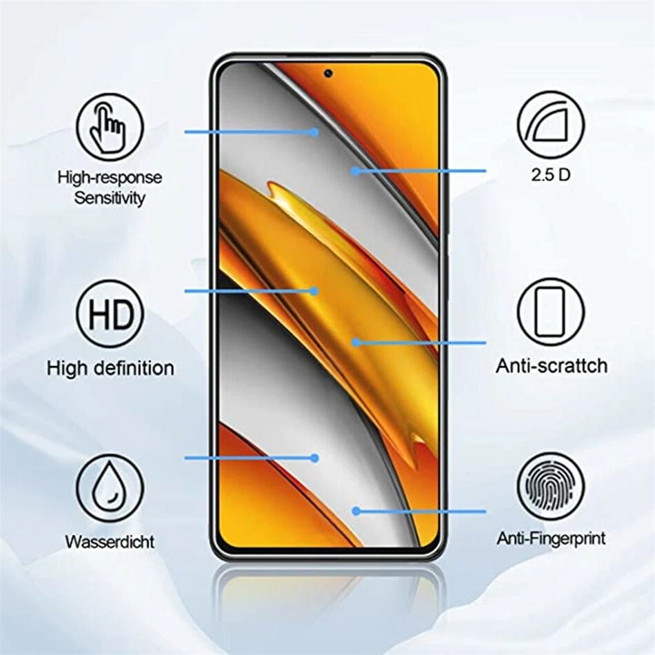 For Xiaomi Poco X3 NFC X4 X5 X6 X7 Pro M3 M4 M5 Tempered Glass Screen Protector - Image 2 of 4