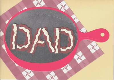 PAPYRUS FATHER'S DAY CARD NIP (MSRP $6.95) FRYING PAN CARD (Q16)