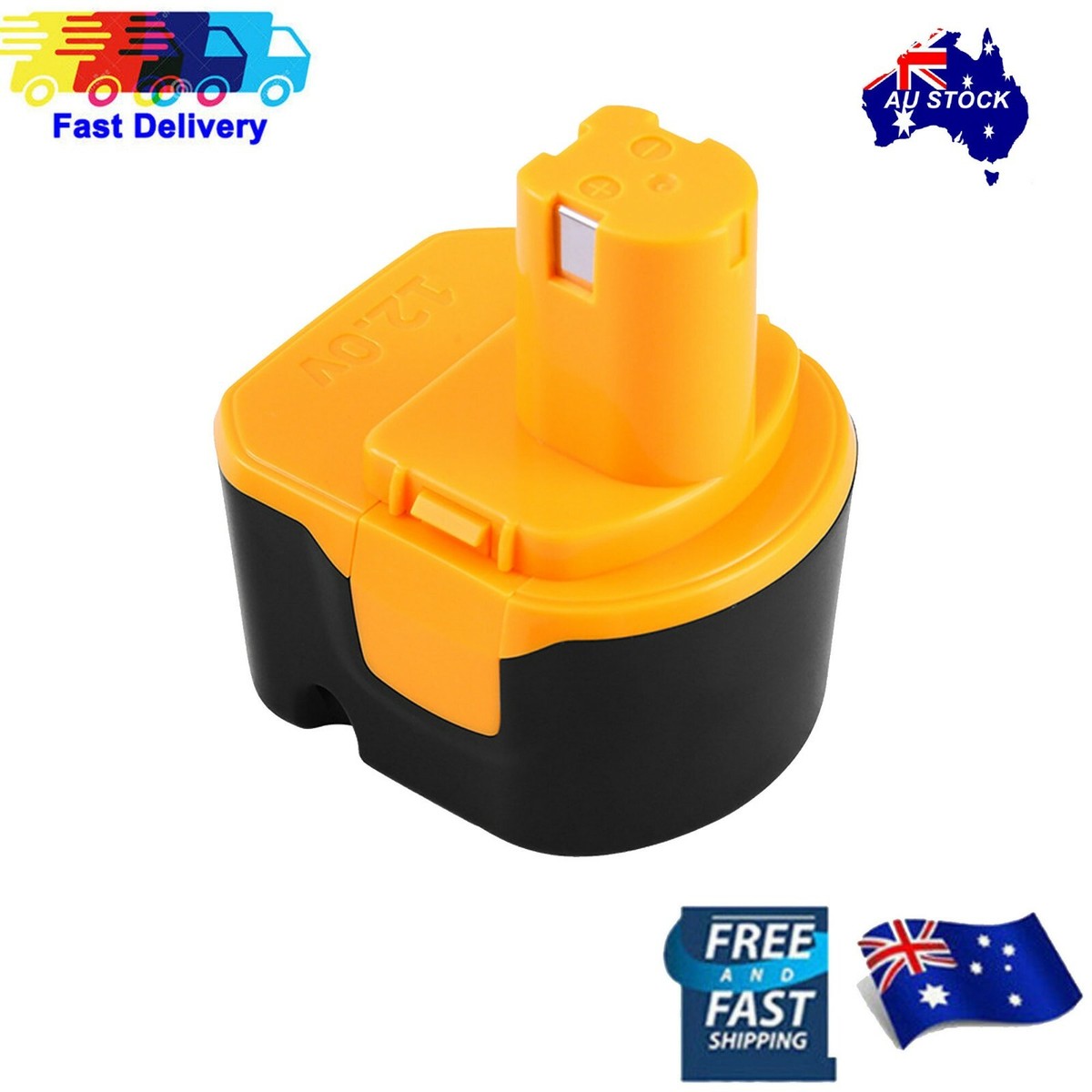 Batterie Compatible Visiodirect 12V 3300mAh Pour Ryobi CMI1202, CTH1201, CTH1202K