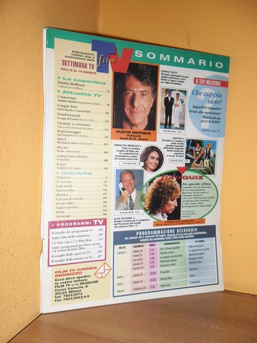 Film Tv -Anno 1- n° 28 -Agosto 1993- Dustin Hoffman, Mondiali Atletica - Rivista - Picture 2 of 6