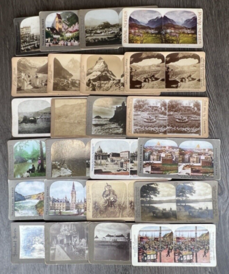 rare stereoview cards Antique STEREOSCOPE CARD Rare STEREOVIEW Domestic Dentistry #11933 B.W Get A Grip & More