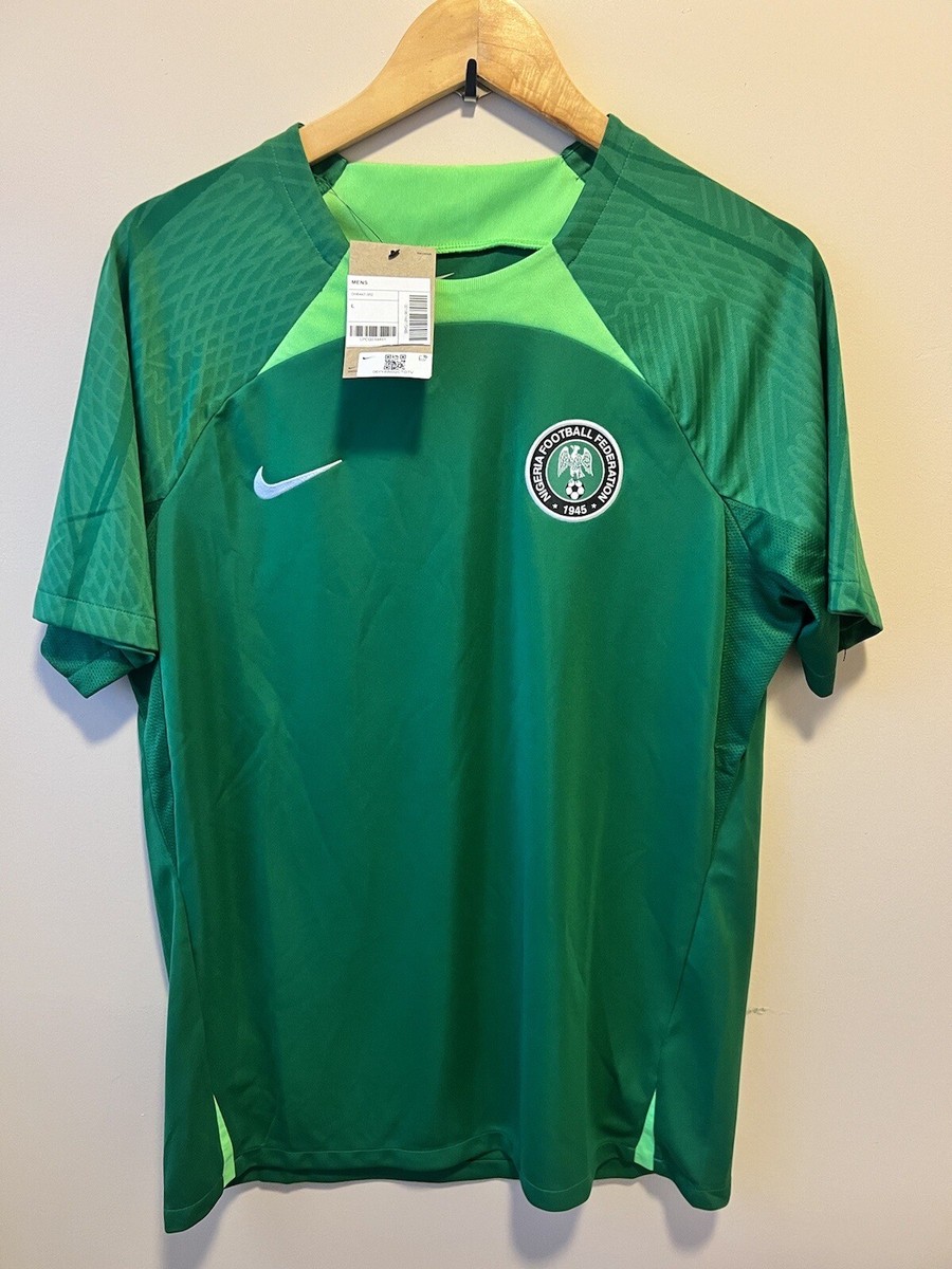 NIKE - 正規品新品☆ナイジェリア代表2022プレマッチユニフォームLサイズNigeria NIKE ナイジェリア代表 2022 ユニフォーム ホーム 半袖 レプリカ