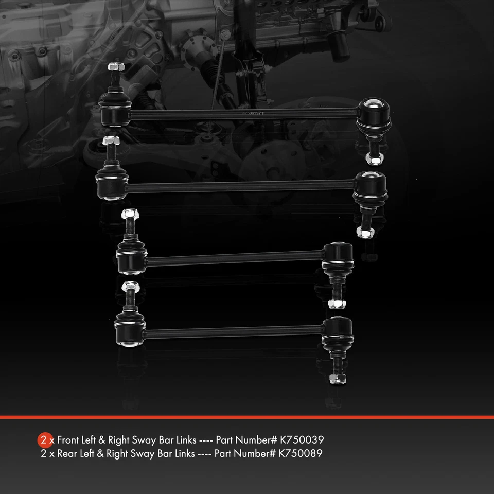 4x Link de barra estabilizadora dianteira e traseira para Suzuki Forenza 2004-2008 Reno 2005-2008 - Imagem 2 de 4