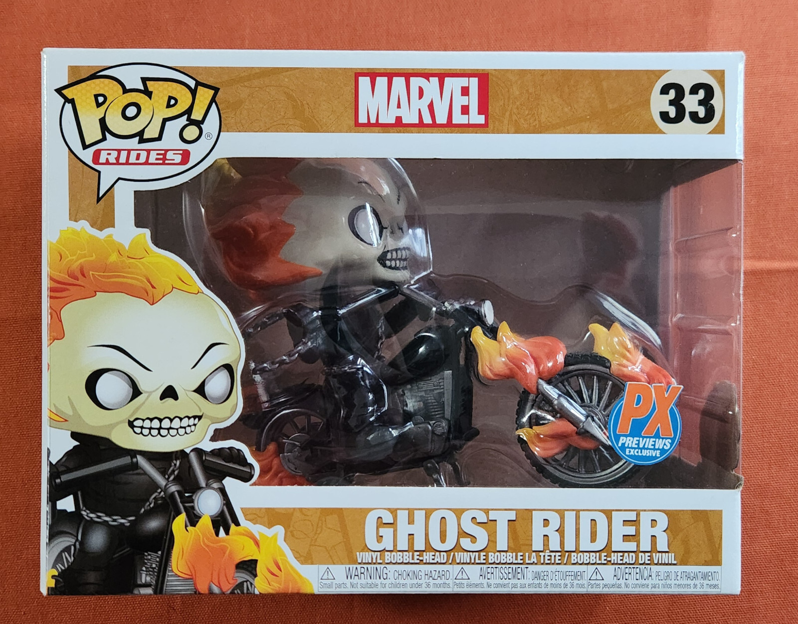 Funko Pop! Rides Marvel Ghost Rider #33 Px Previews Exclusive Vinyl Figure