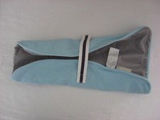 Pottery Barn Kids Baby Diaperbag Changing Pad Portable Aqua Blue 100 cotton