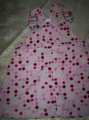 Allerliebster gepunkteter ''H&M'' Latz-Rock, rosa-rot, neuw. Gr.74