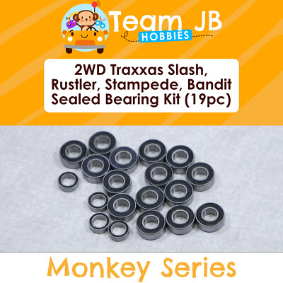 Traxxas 2WD Slash, Stampede, Rustler, Bandit - 19 Pcs Sealed Bearings Kit 1/10