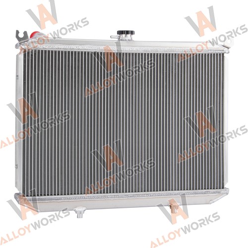 2 Row Aluminum Radiator Shroud Fan For 1986-94 Nissan D21 1995-04 Nissan Pickup - Picture 7 of 12