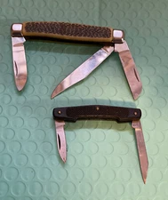 Lot of 2 Unbranded Pocket folding Utility knives, One Is Micro LOT 22-651