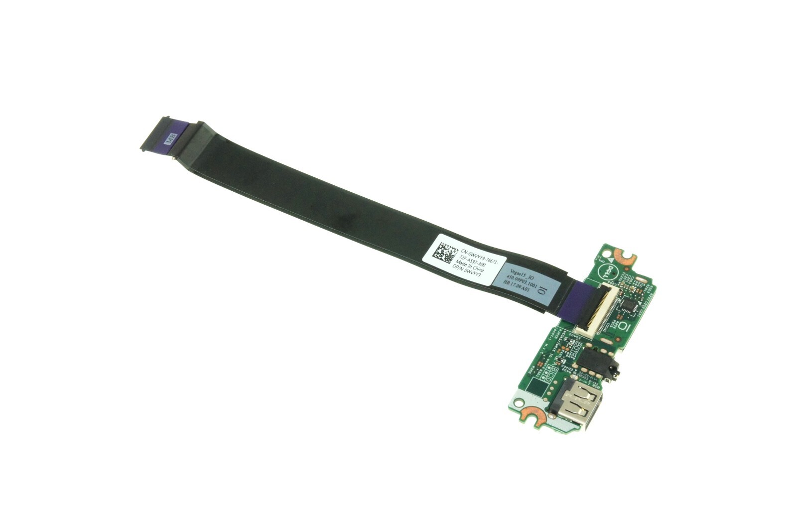 Wvyy9 450.09P03.1001 Dell Usb Audio Card Reader Board Wcable 15 3567 P63F(Cg41)