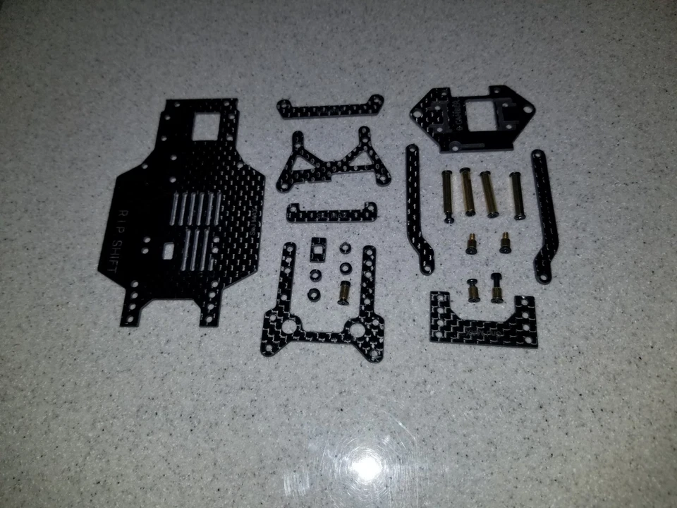 FOR XMODS GEN 1 THE SnJ MAX RIP SHIFT CARBON FIBER CHASSIS WITH HARDWARE - Image 3 of 4