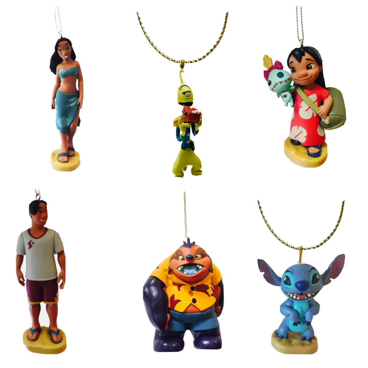 Lilo & Stitch Lilo Nani David Jumba Pleakley PVC Figures Toys for