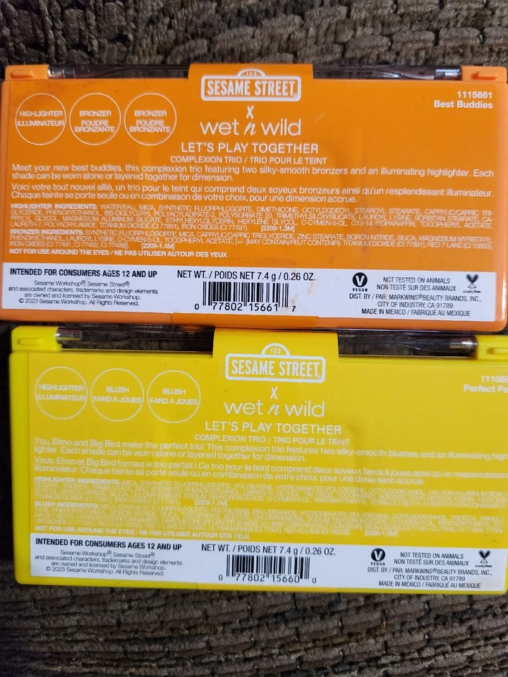 Wet'n Wild Sesame Street Complexion Highlighter Blush Best Buddies Perfect Pair  - Image 4 of 4