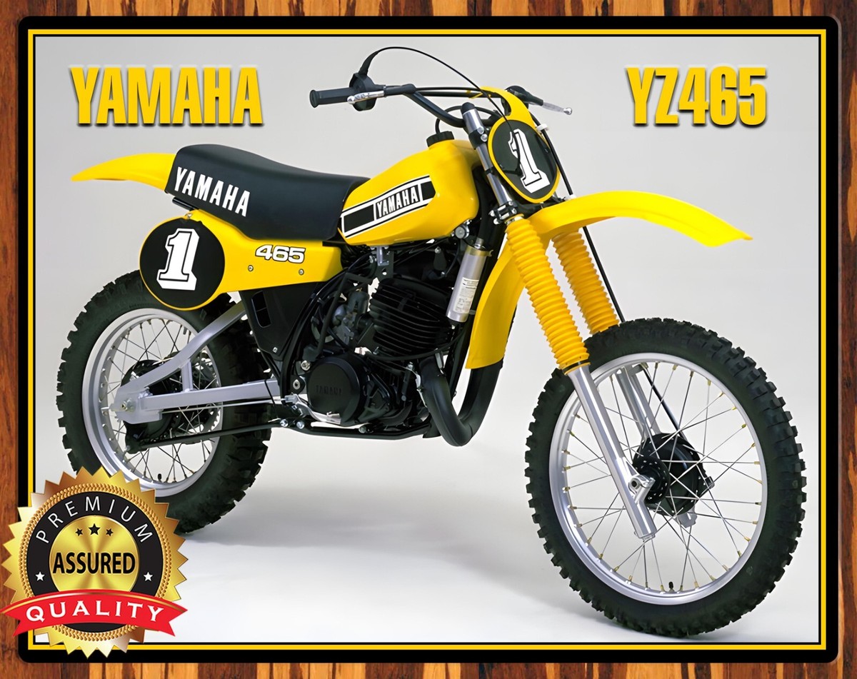 1980 Yamaha -YZ465 - Motocross - Metal Sign 11 x 14 | eBay