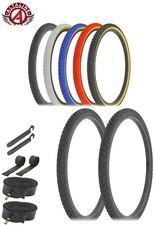 AltaLine Bicycle DURABLE PEROFRMANCE Tires 24"x1.75" COMP III BMX KNOBBY 8pc Set