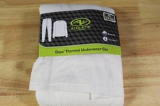 Athletic Works Boys Thermal Waffle Underwear Set-Cream-XL 14/16 -NWT-RN 52469