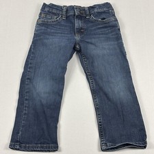 Wrangler Boys Size 4 Regular Jeans W/ Pockets, Button Zipper And Belt Loops