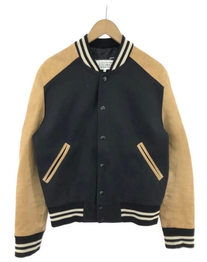 【送料&関税込】Maison Margiela Jacket Maison Margiela 14 varsity Jacket Blouse Men Size 44 Damage
