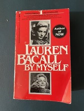 signed Lauren Bacall By Myself Paperback 1978 Autobiography 1st Ballantine Ed.