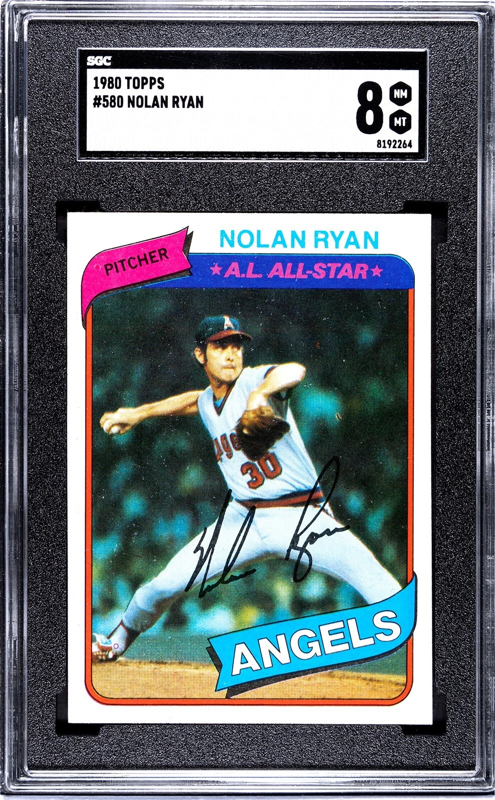 Deal for 1980 Topps Nolan Ryan Card #580 California Angels NM-MT SGC 8