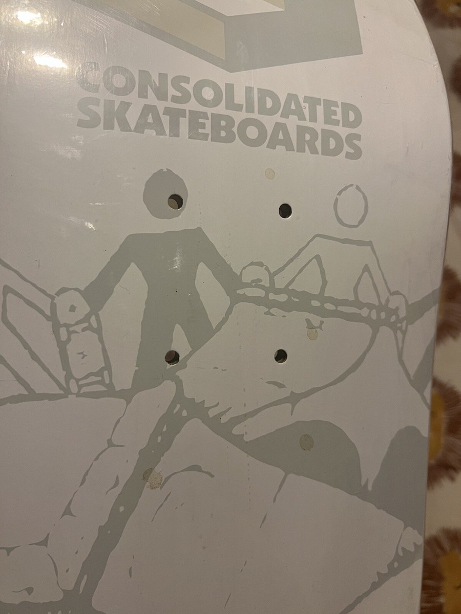 RARE Consolidated Skateboards Deck Pave The World One Concrete One