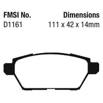 Pastillas de freno traseras EBC DP31766C Redstuff cerámica bajo polvo para Ford Fusion 2006-2012 Foto 4 de 4
