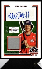2022 Panini Stars & Stripes USA Baseball #SSS-DH Dean Hannah Auto #/299