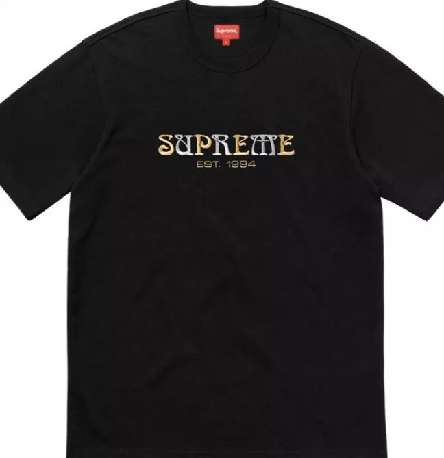 Supreme Nouveau Logo Tee Black Size M
