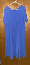 chadwicks of boston dress blue great for summer size 1X