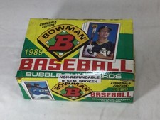 1989 Bowman Baseball Wax Box 36 Packs Possible Griffey Smoltz RC Rookies FREESHP