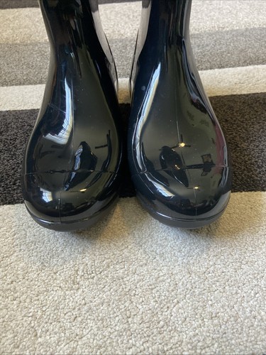 UGG SIENNA BLACK WATERPROOF RUBBER BOOT WOMEN'S RAIN BOOTS SIZE US 10/UK 8 NEW - Picture 2 of 10