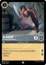 Aladdin - Cornered Swordsman - 171/204 - Common x1 - The First Chapter - NM-Mint