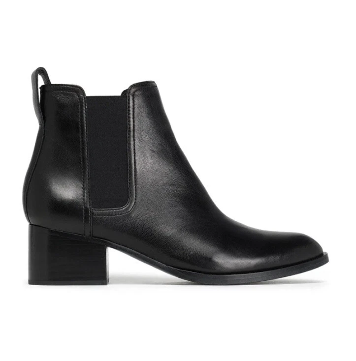 Rag Bone Walker Boots Black Leather EU 39.5 Uk 8 Brand New