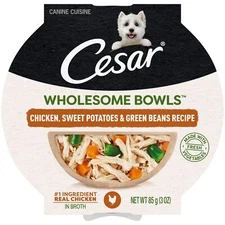 CESAR WHOLESOME BOWLS Chicken Sweet Potato Green Beans 10 Pack Adult Dog Food