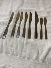 8 GS Gourmet Settings Stainless Flatware Butter Knifes Misc Sizes