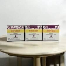Burt's Bees Firming Moisturizing Cream | Renewal | 1.8 oz - NEW Pack of 3 -
