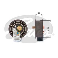 Gates T43123 Tensioner Pulley, Timing Belt For Audi