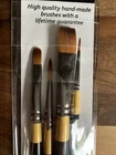 Daler Rowney System 3 Acrylic Brush Pack Set 400 Round Flat Filbert