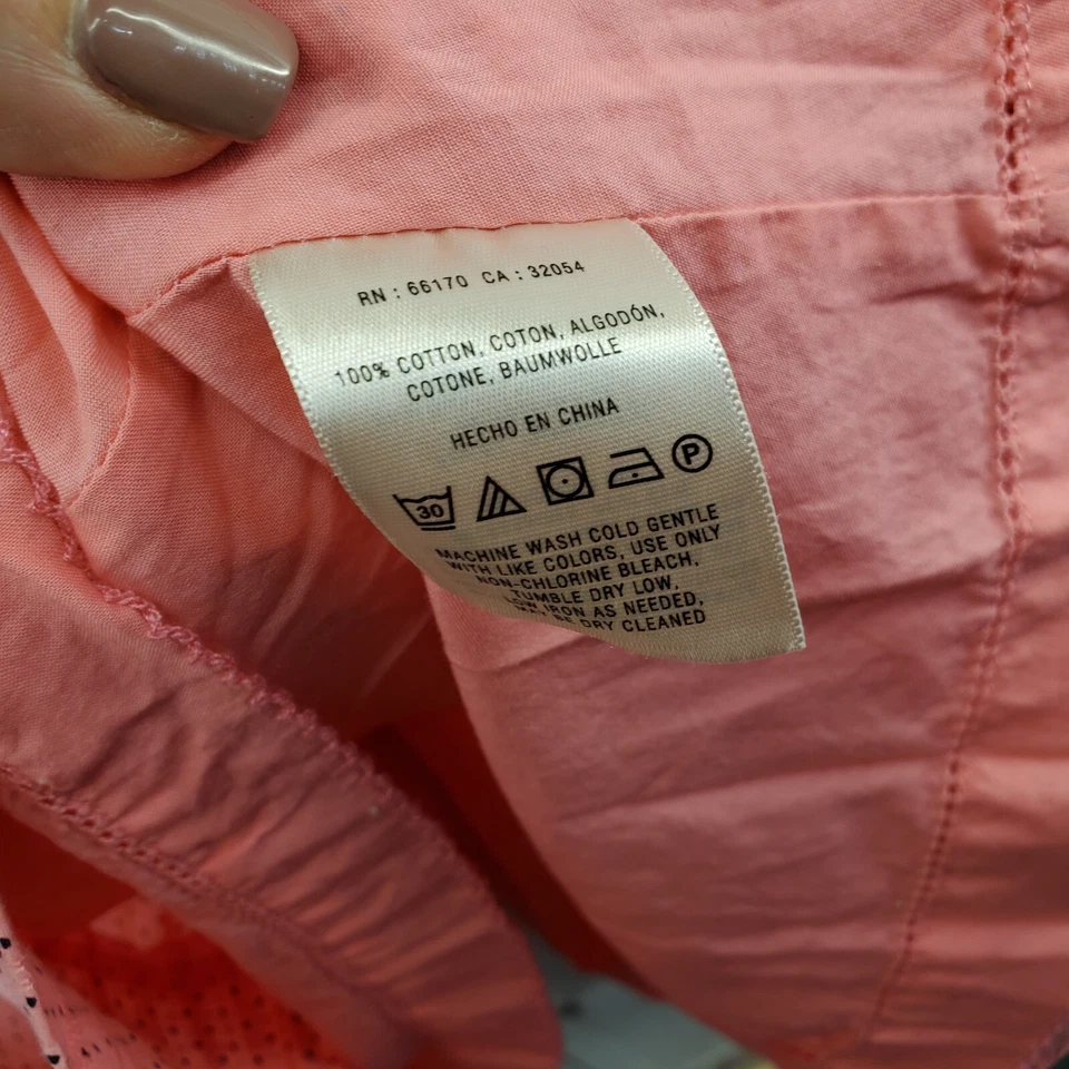 MOULINETTE SOEURS Shift Dress Womens 2 Knee Polka Dot Sleeveless Side Zip - Image 3 of 4