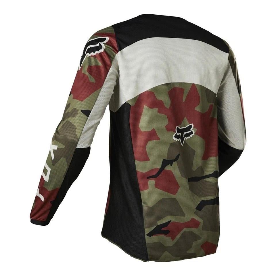 Motocross Set FOX 180 BNKR Kit MX Hose mit Shirt, Crosshose Jersey grün - Bild 3 von 4