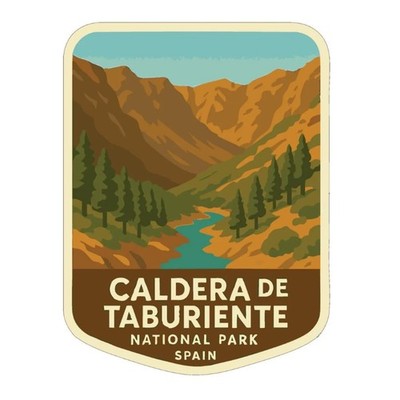 Caldera de Taburiente Spain Iron On Heat Transfer Vinyl HTV World National Parks