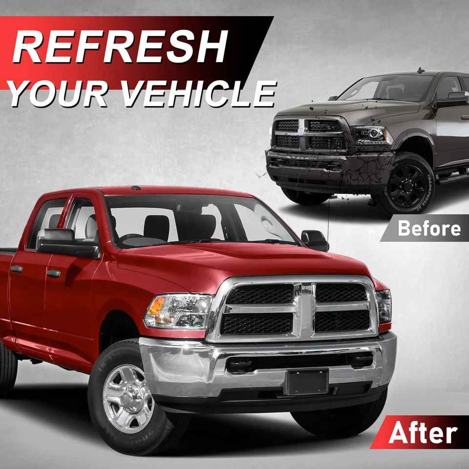 Barra frontal de parachoques de acero cromado para Dodge Ram 2500 3500 2010-2018 / EE. UU. Foto 3 de 4